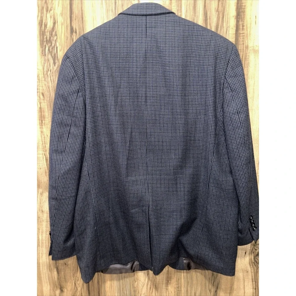 Ralph Lauren‎ 100% Wool Plaid Suit Coat Size 48 Long